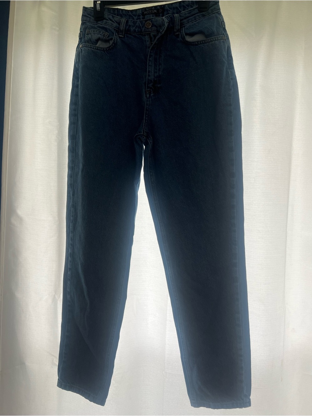 Nasty Gal Women's Dark Blue Straight Leg Jeans